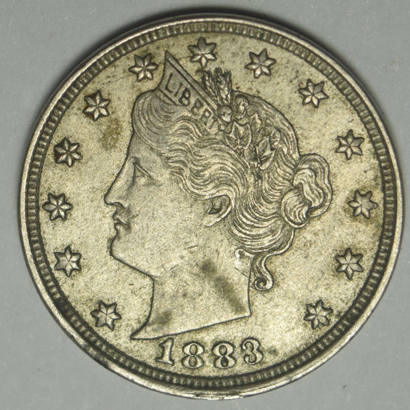 1883 No CENTS Liberty Nickel . . . . Choice About Uncirculated