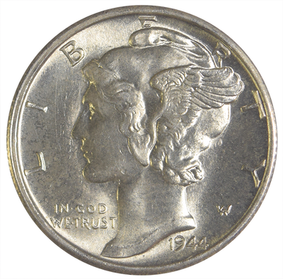 1944-S Mercury Dime Choice BU Full Bands