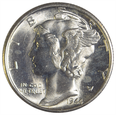 1944-S Mercury Dime Choice Brilliant Uncirculated