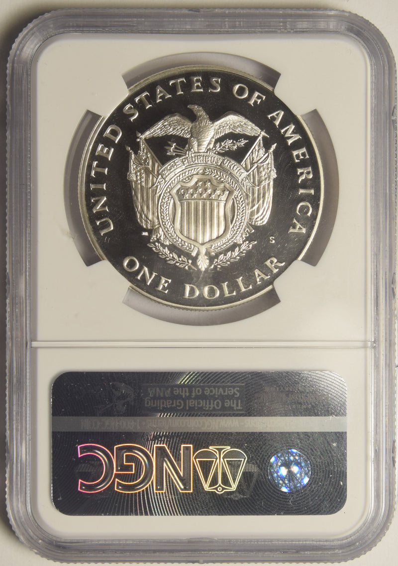 1994-S Capitol Dollar . . . . NGC Gem Proof Ultra Cameo John M. Mercanti Autograph, 12th Chief Engraver