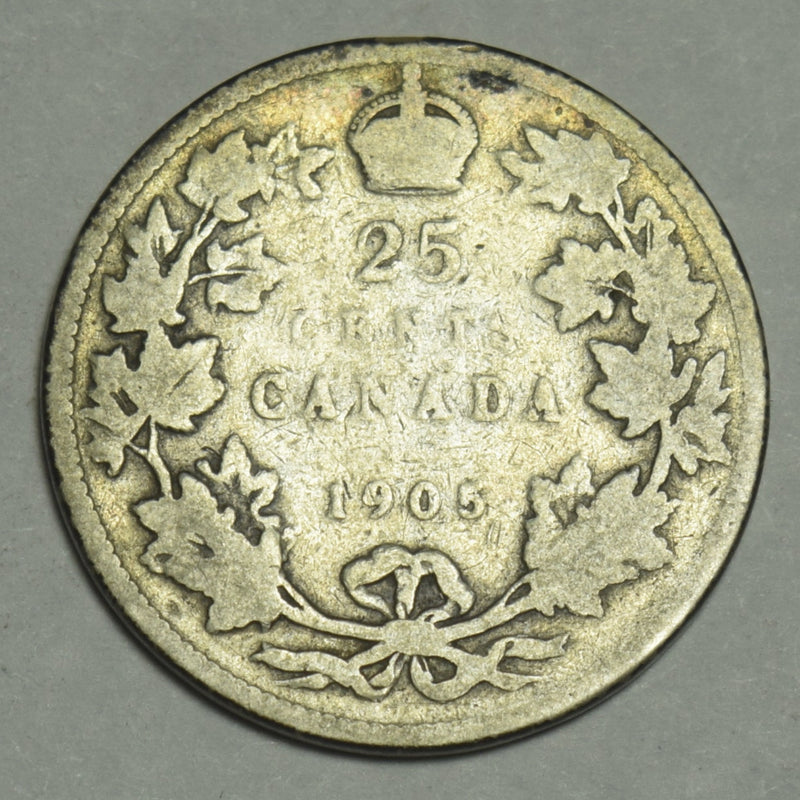 1905 Canadian Quarter Good