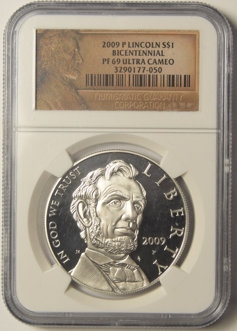 2009-P Lincoln Bicentennial Dollar . . . . NGC PF-69 Ultra Cameo