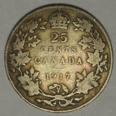 1917 Canadian Quarter Fine