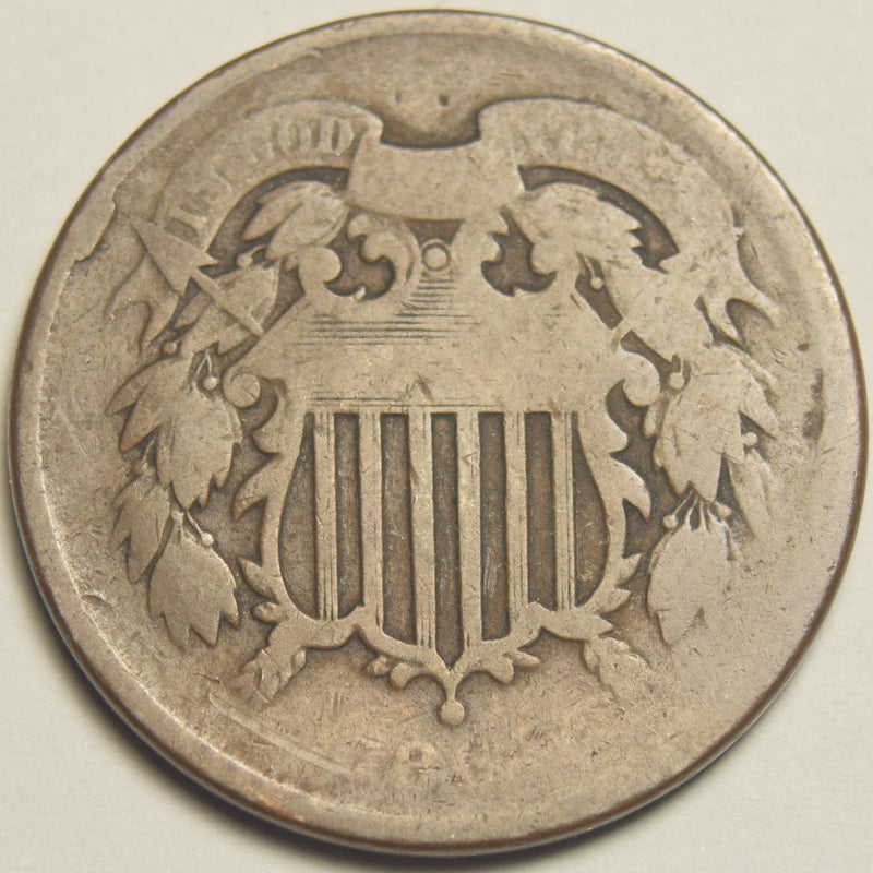 1864 Two Cent Piece . . . . Good weak date