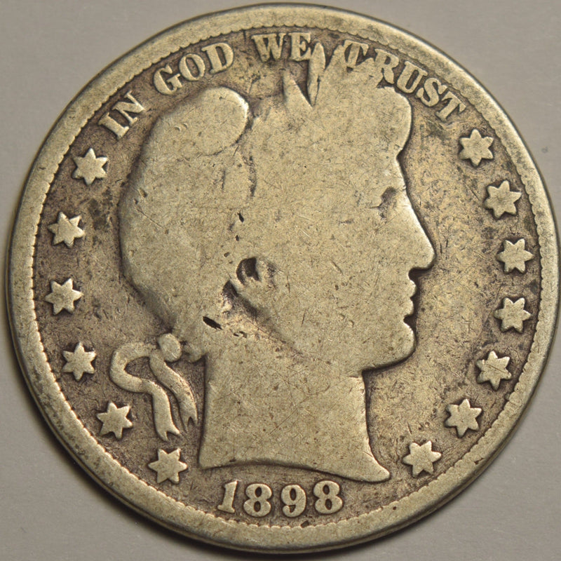 1898 Barber Half . . . . Good