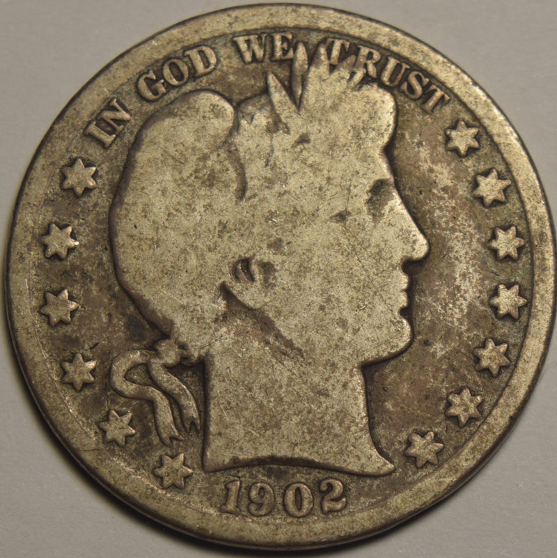 1902-O Barber Half Good