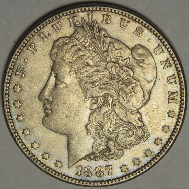 1887 Morgan Dollar Choice About Uncirculated