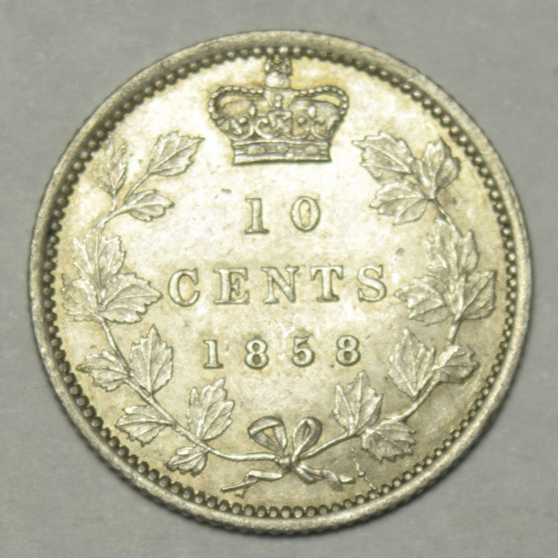 1858 Canadian 10 Cents . . . . Extremely Fine