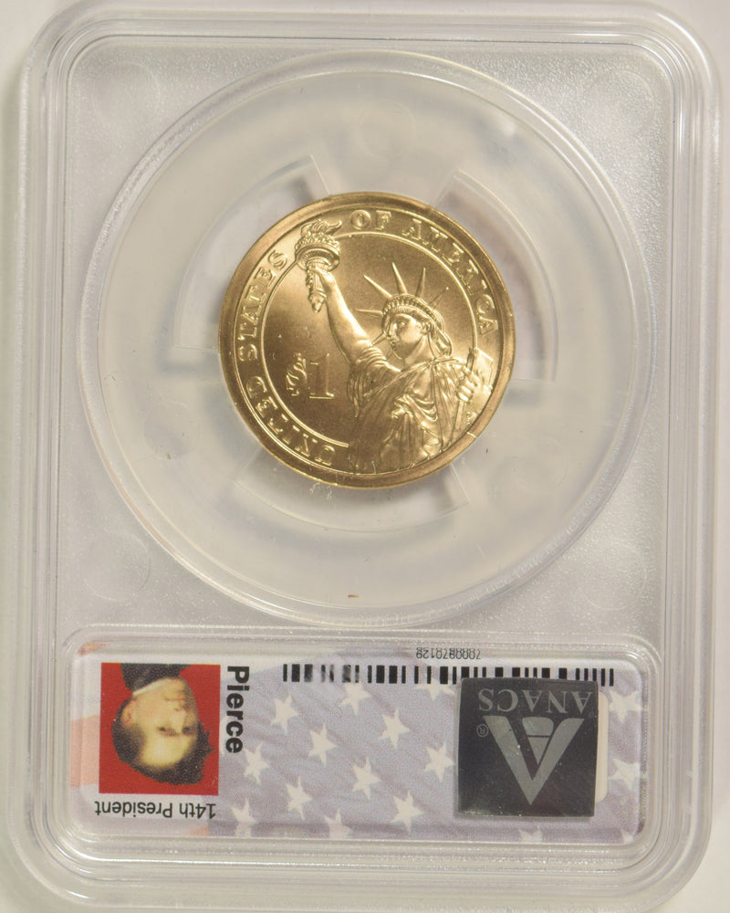 2010-P Pierce Presidential Dollar . . . . ANACS SP-67