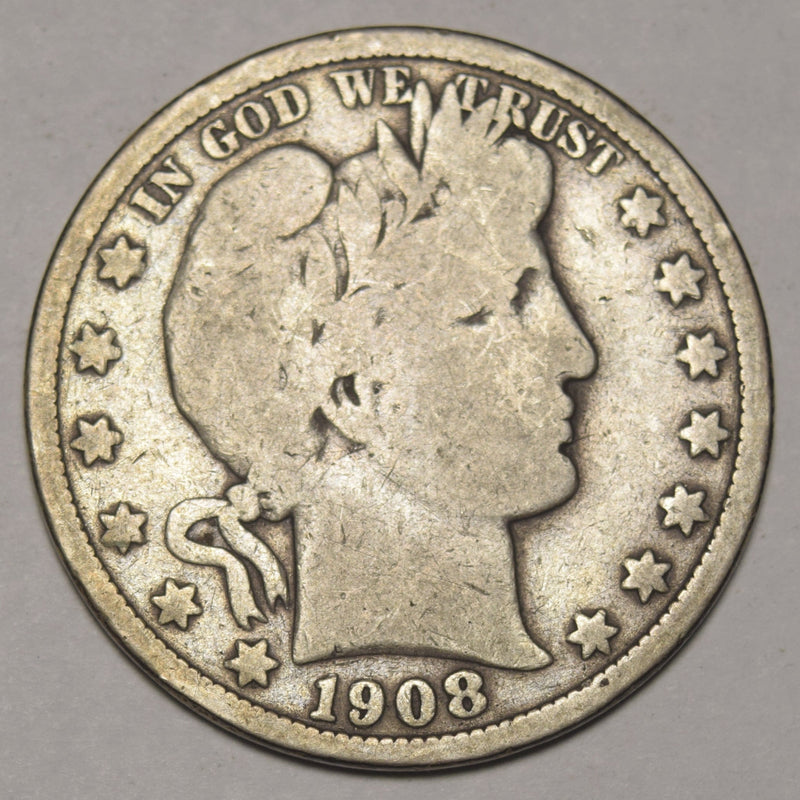 1908-O Barber Half . . . . Very Good