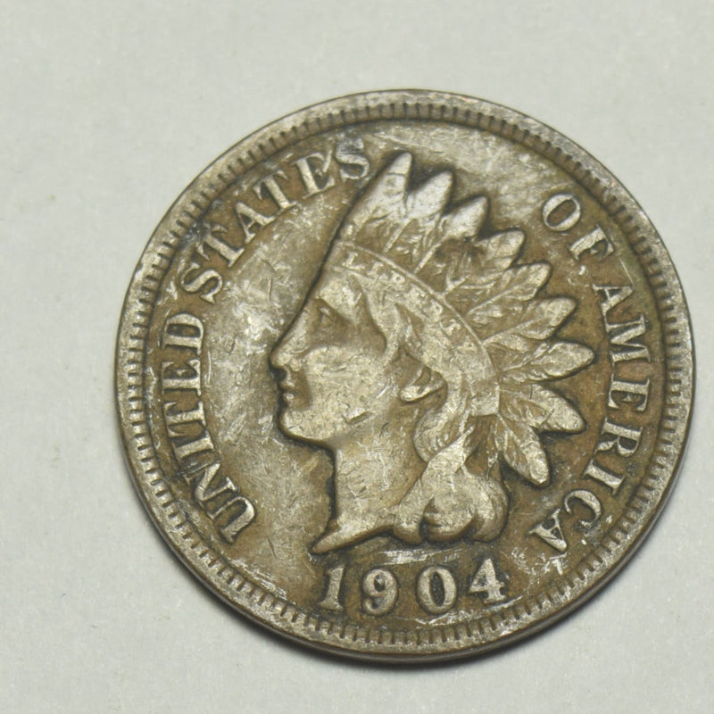 1904 Indian Cent Fine