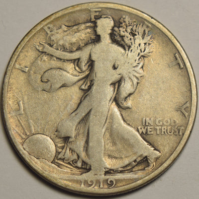 1919-D Walking Liberty Half VG/Fine