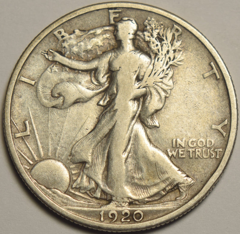 1920-D Walking Liberty Half VF/XF