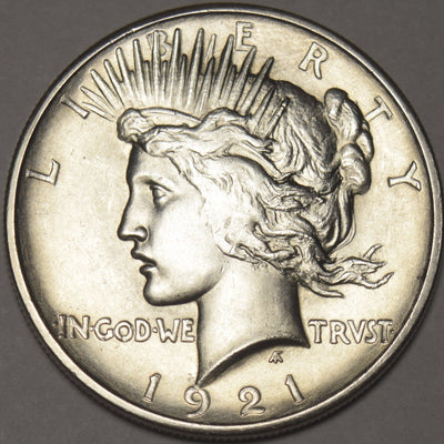 1921 Peace Dollar Choice Brilliant Uncirculated