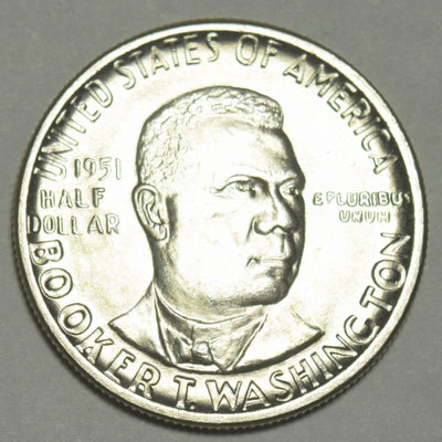 Booker T. Washington Half 1951 Gem Brilliant Uncirculated