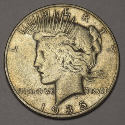 1935-S Peace Dollar Very Fine