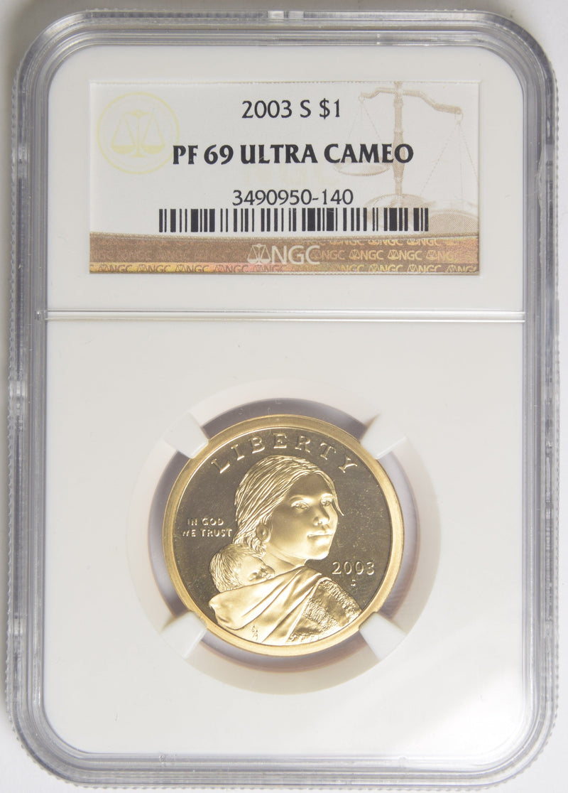 2003-S Sacagawea Dollar . . . . NGC PF-69 Ultra Cameo