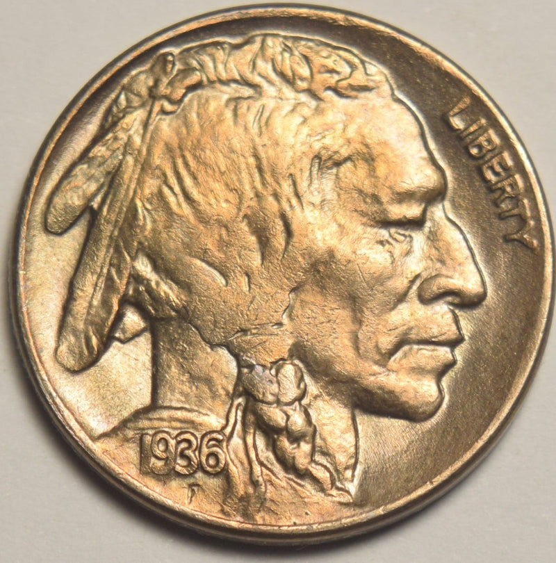 1936-D Buffalo Nickel Choice Brilliant Uncirculated