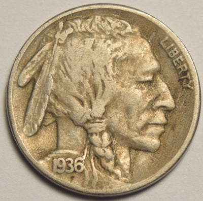 1936-S Buffalo Nickel Very Fine