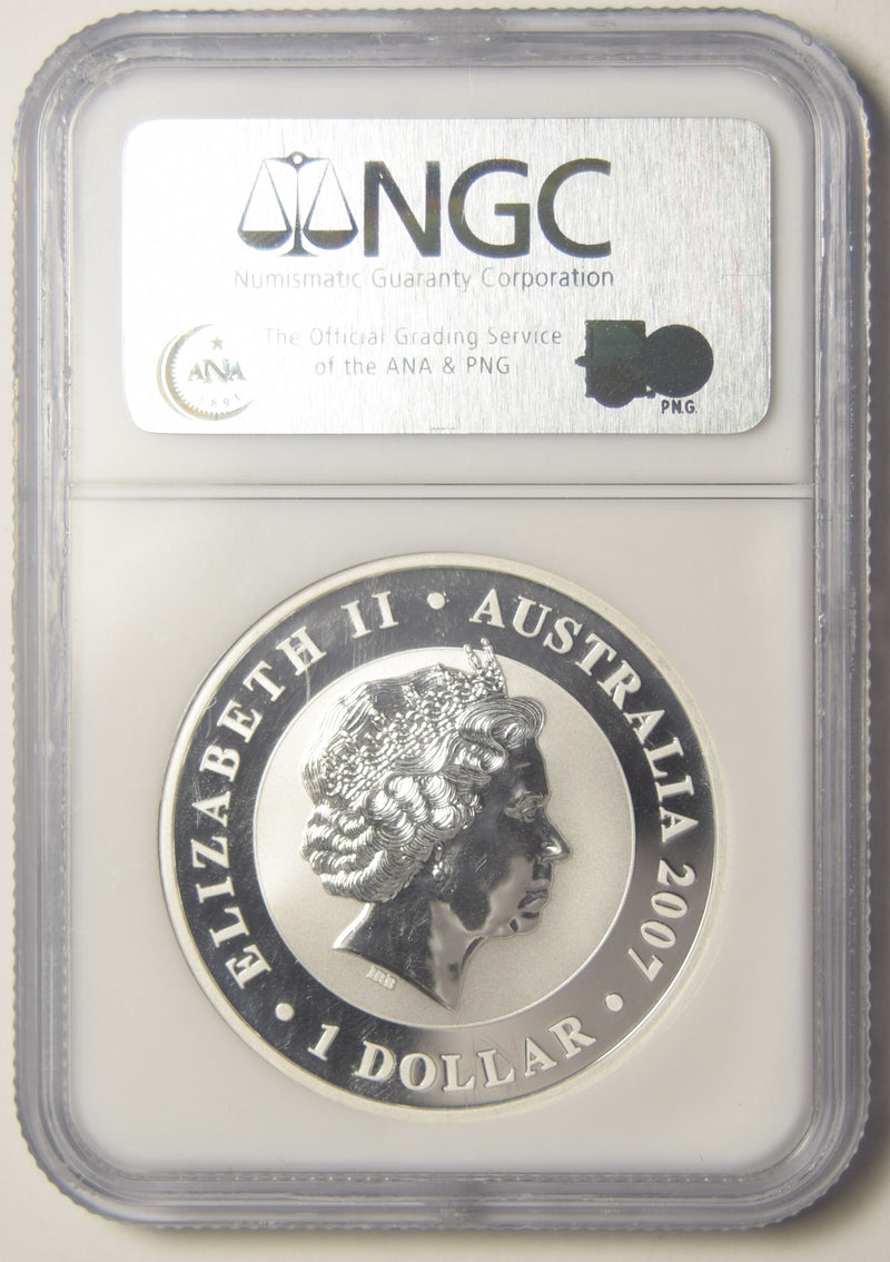 2007 Australian Koala . . . . NGC MS-70 First Year of Issue 1 oz. Silver