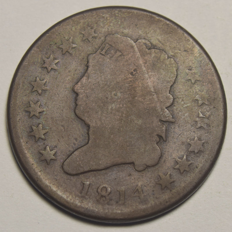 1814 Plain 4 Classic Large Cent . . . . Good