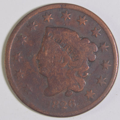 1826 Matron Head Large Cent Very Good