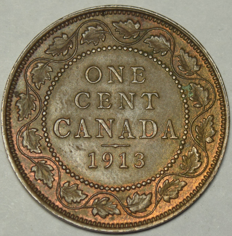 1913 Canadian Cent Choice About Uncirculated