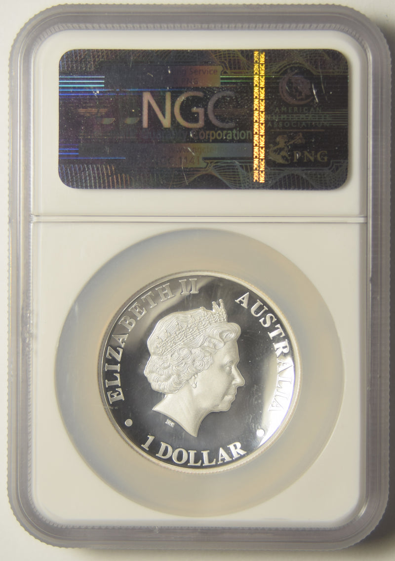 2012 Australian Kookaburra . . . . NGC PF-69 Ultra Cameo High Relief Early Releases 1 oz. Silver