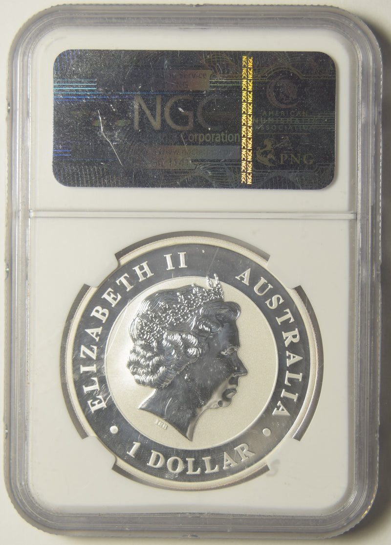 2014 Australian Kookaburra . . . . NGC MS-70 One of first 2500 struck 1 oz. Silver