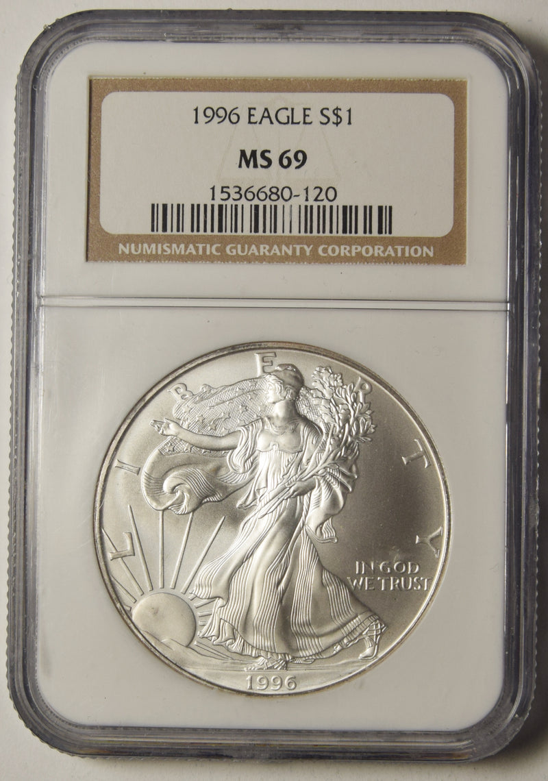 1996 Silver Eagle NGC MS-69