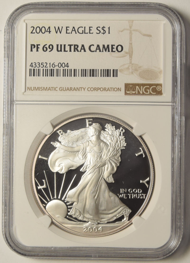 2004-W Silver Eagle NGC PF-69 Ultra Cameo