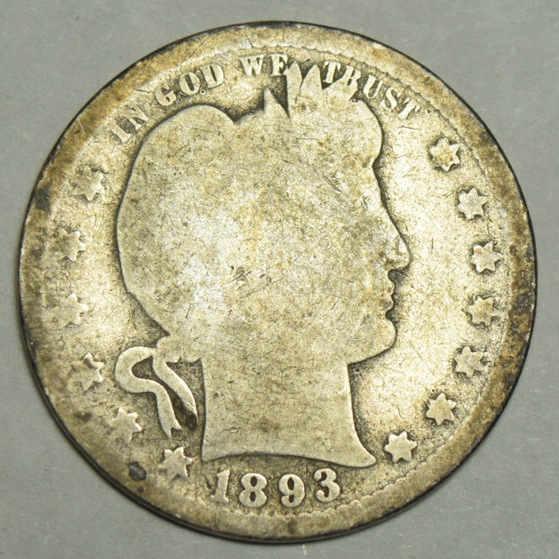 1893 Barber Quarter . . . . Good