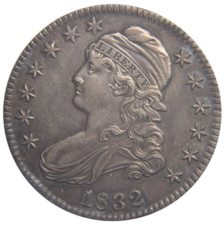 1832 Bust Half . . . . Choice About Uncirculated