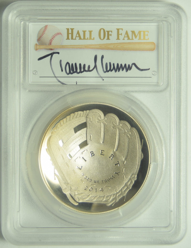 2014 Baseball Hall of Fame Silver Dollar . . . . PCGS PR-70 DCAM Randy Johnson Autograph