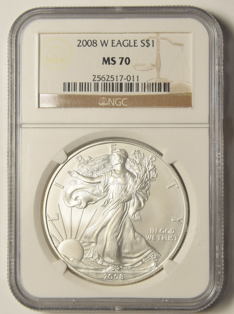 2008-W Silver Eagle . . . . NGC MS-70