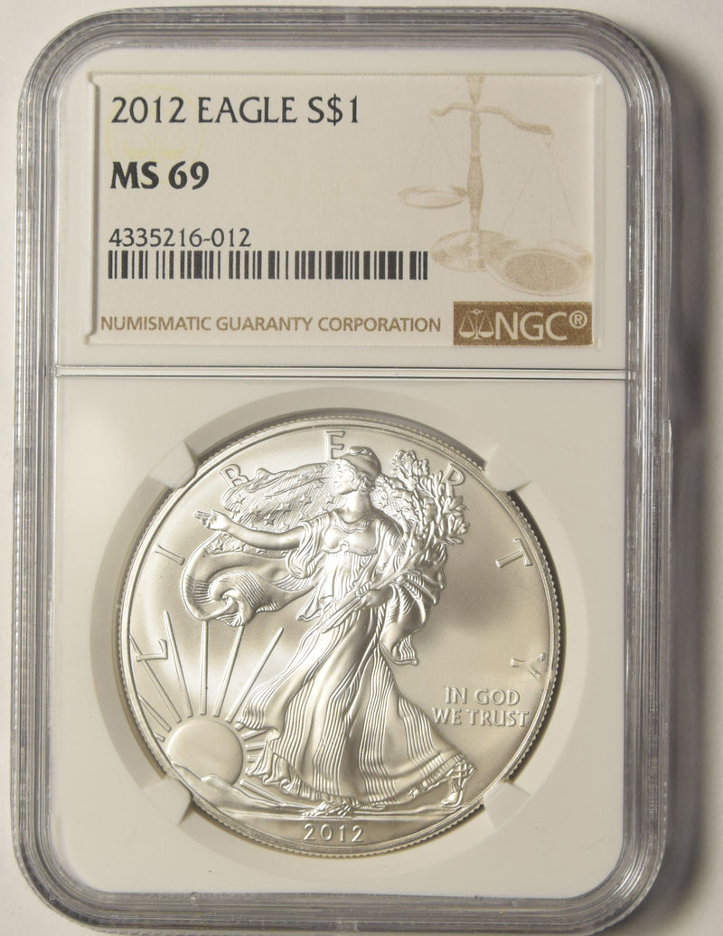 2012 Silver Eagle NGC MS-69