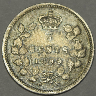 1899 Canadian 5 Cents Very Fine