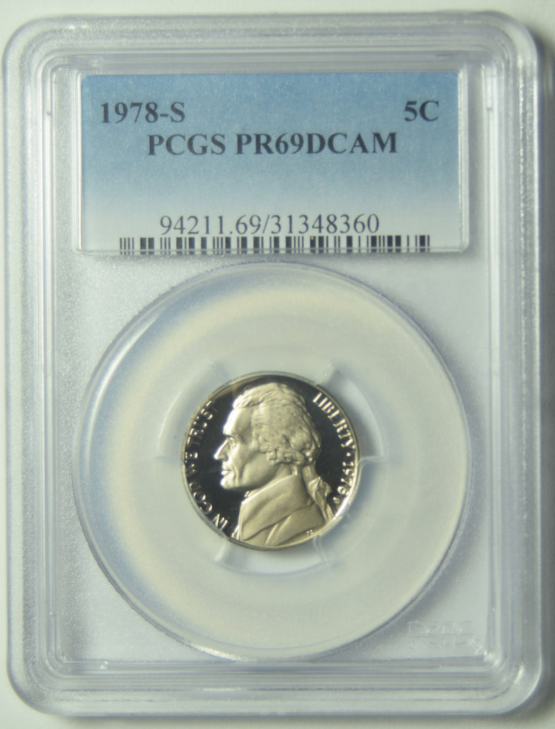 1978-S Jefferson Nickel PCGS PR-69 DCAM