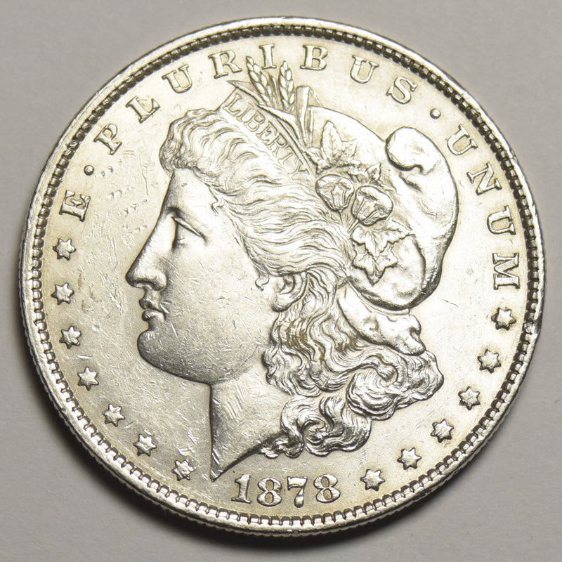 1878 Reverse of 1879 Morgan Dollar Choice About Uncirculated