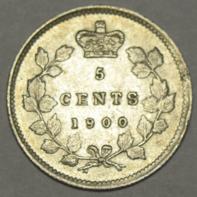 1900 Oval O Canadian 5 Cents Select Brilliant Uncirculated