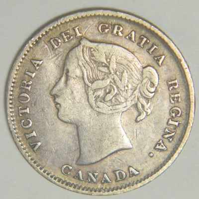 1893 Canadian 5 Cents Very Fine