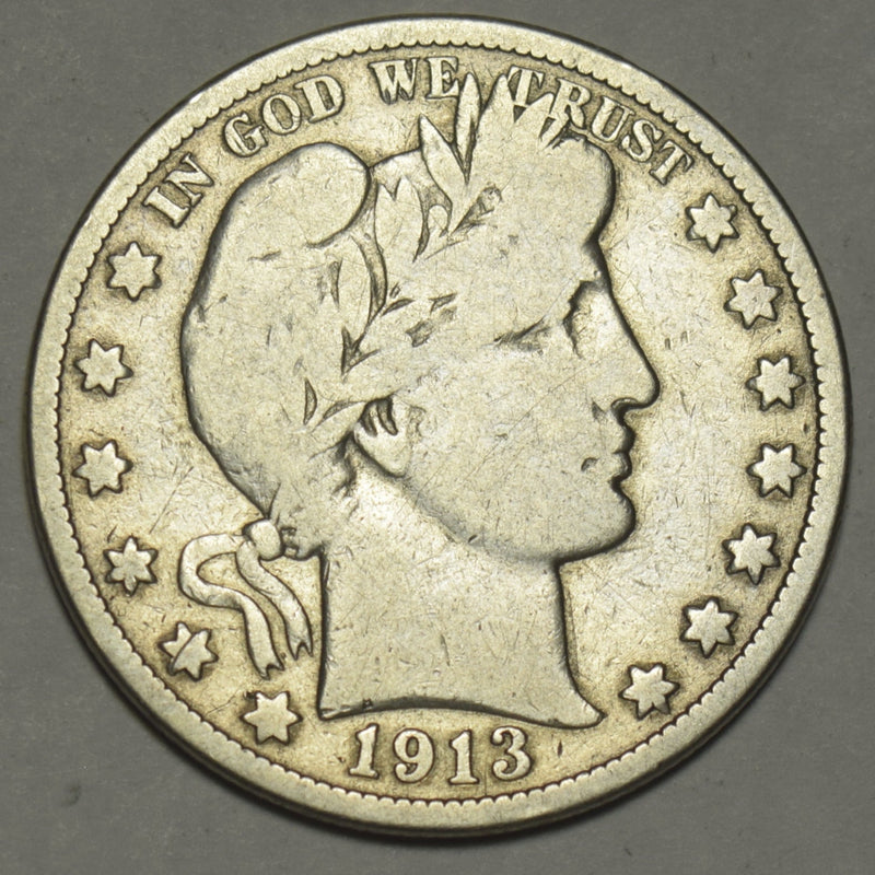 1913 Barber Half . . . . Very Good