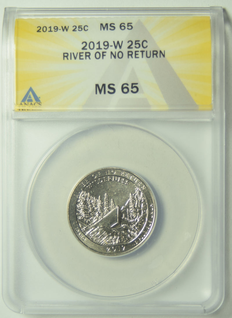 2019-W Frank Church River of No Return Quarter ANACS MS-65