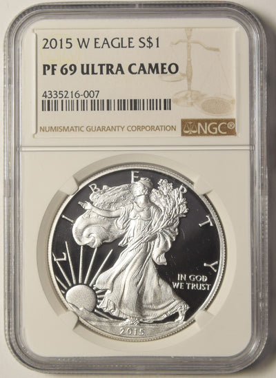 2015-W Silver Eagle . . . . NGC PF-69 Ultra Cameo