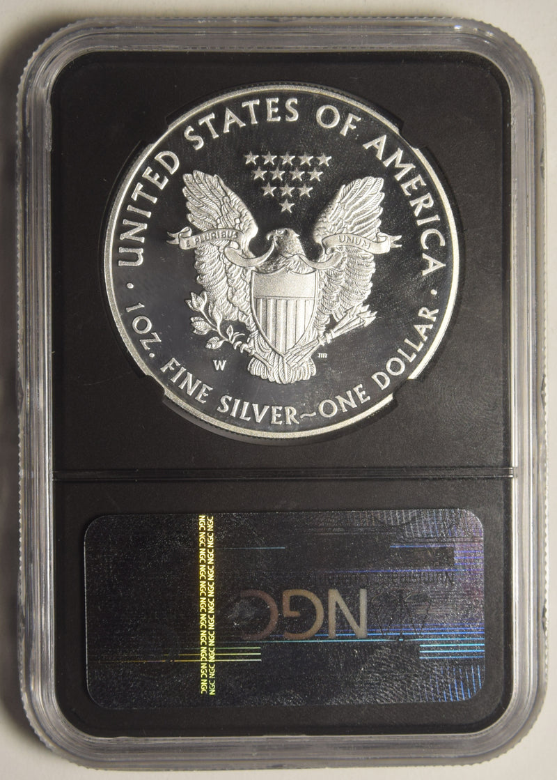 2015-W Silver Eagle . . . . NGC PF-69 Ultra Cameo Retro Black Holder Early Releases