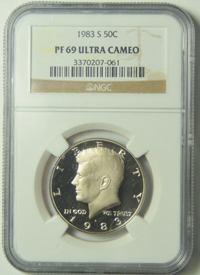 1983-S Kennedy Half NGC PF-69 Ultra Cameo