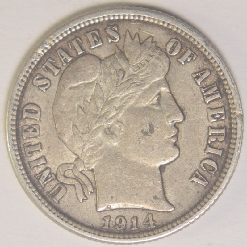 1914 Barber Dime Choice About Uncirculated