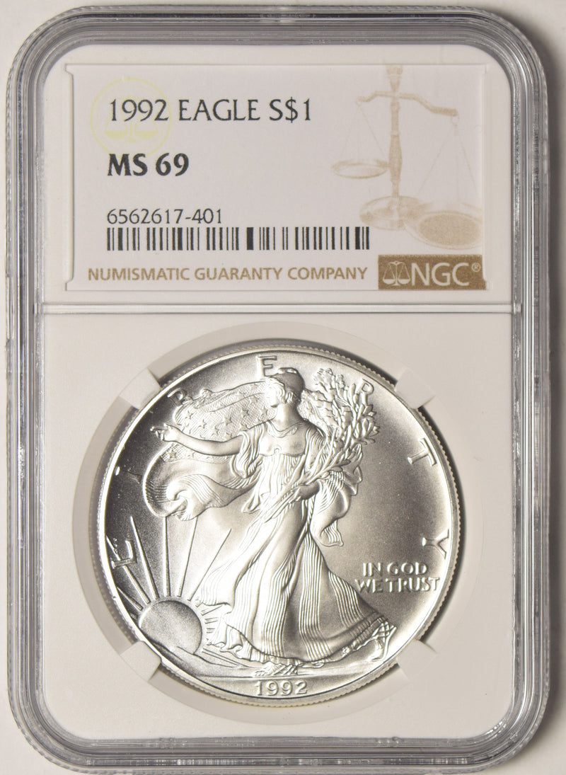 1992 Silver Eagle NGC MS-69