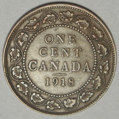 1918 Canadian Cent Choice About Uncirculated