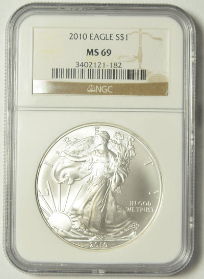 2010 Silver Eagle . . . . NGC MS-69